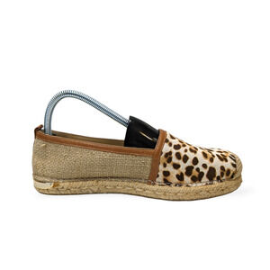 stuart weitzman  cheetah print leather espadrilles sz 38 (US sz 7)